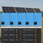 Τριφασικό αυτόνομο φωτοβολταϊκό σύστημα για ημερήσια παραγωγή 160 κιλοβατώρες ημερησίως