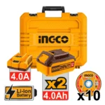 Γωνιακός Τροχός Μπαταρίας 115mm 20V Li-Ion Ingco CAGLI271532 - Image 2